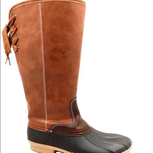 duck boots without laces